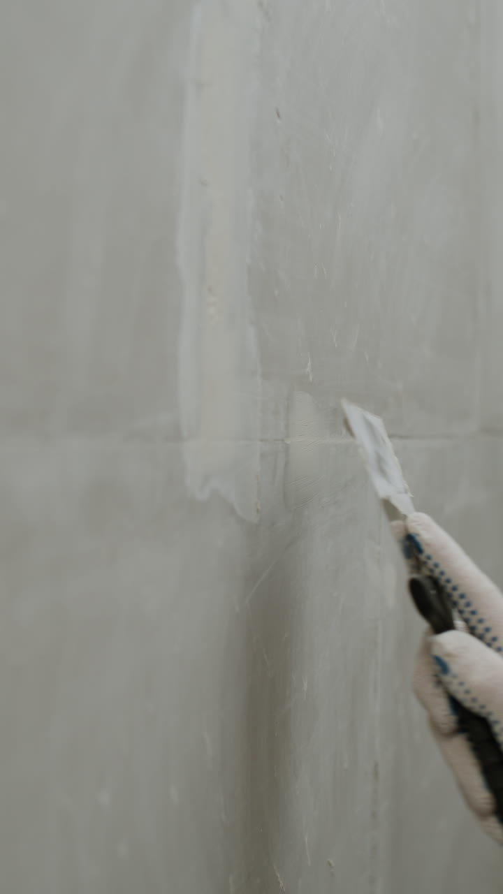 Repairing a Hole in a Wall with a Putty Knife