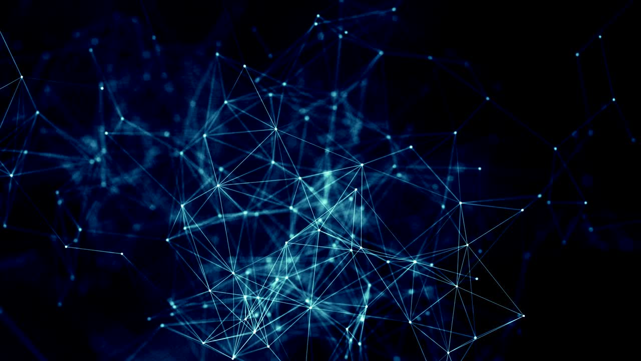 Plexus abstract network titles technology science background loop