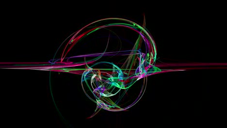 curvas coloridas movimiento de bucle abstracto fondo