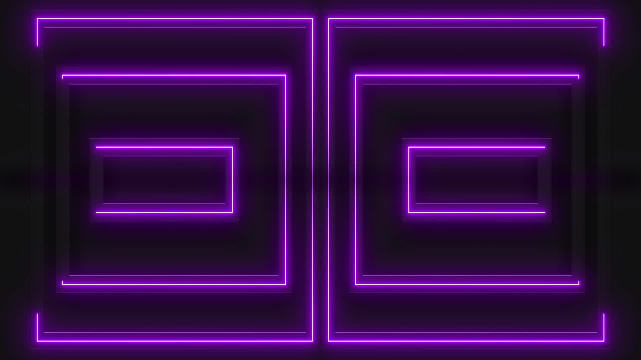 Purple Neon Geometric Background