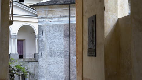 a beautiful travel tour at the sacred mountain of varallo, a christian devotional complex, a unesco world heritage si in italy