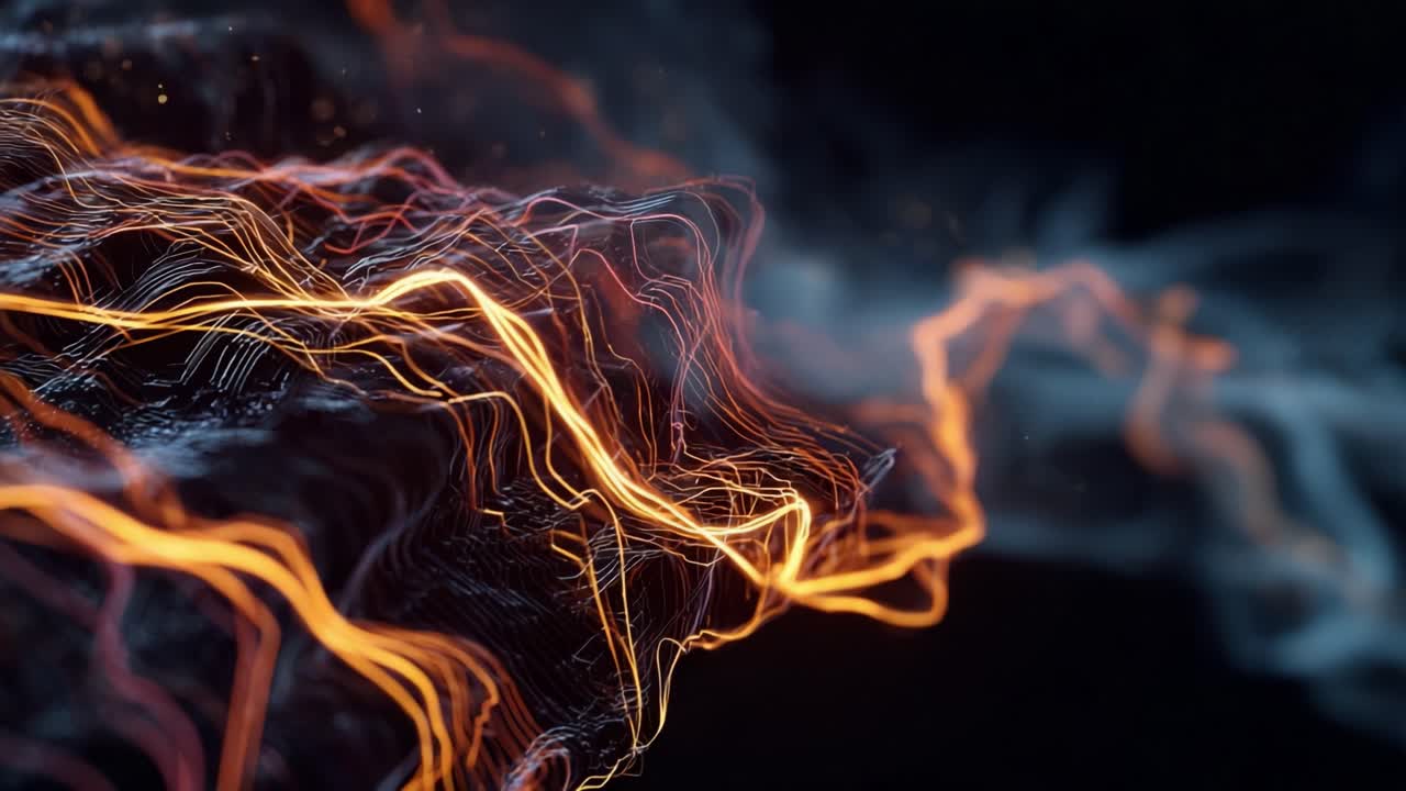 Dynamic Flow of Energy: A Stunning Visual Representation of Light and Motion Captured in Two Frames, Showcasing Vibrant Colors and Fluid Patterns