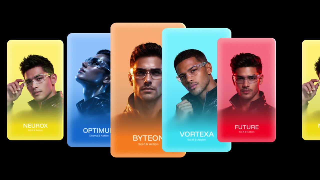 Vertical Social Media Story Promo Carousel Animation After Effects Template