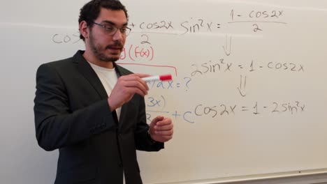 profile of a young professional giving a seminar