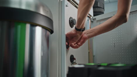 maintenance or repair on a vending machine