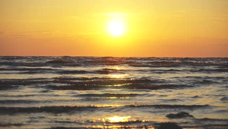 sunset on the beach.