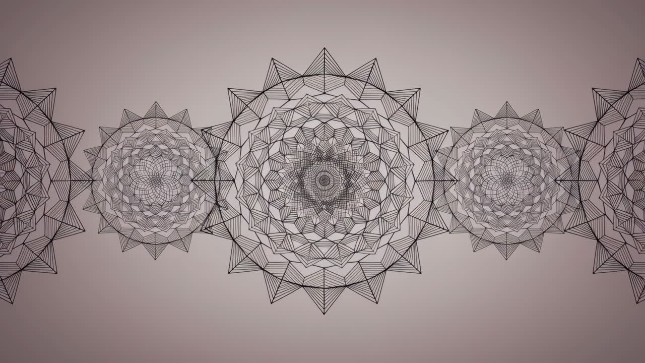 Intricate Geometric Mandala Pattern Series