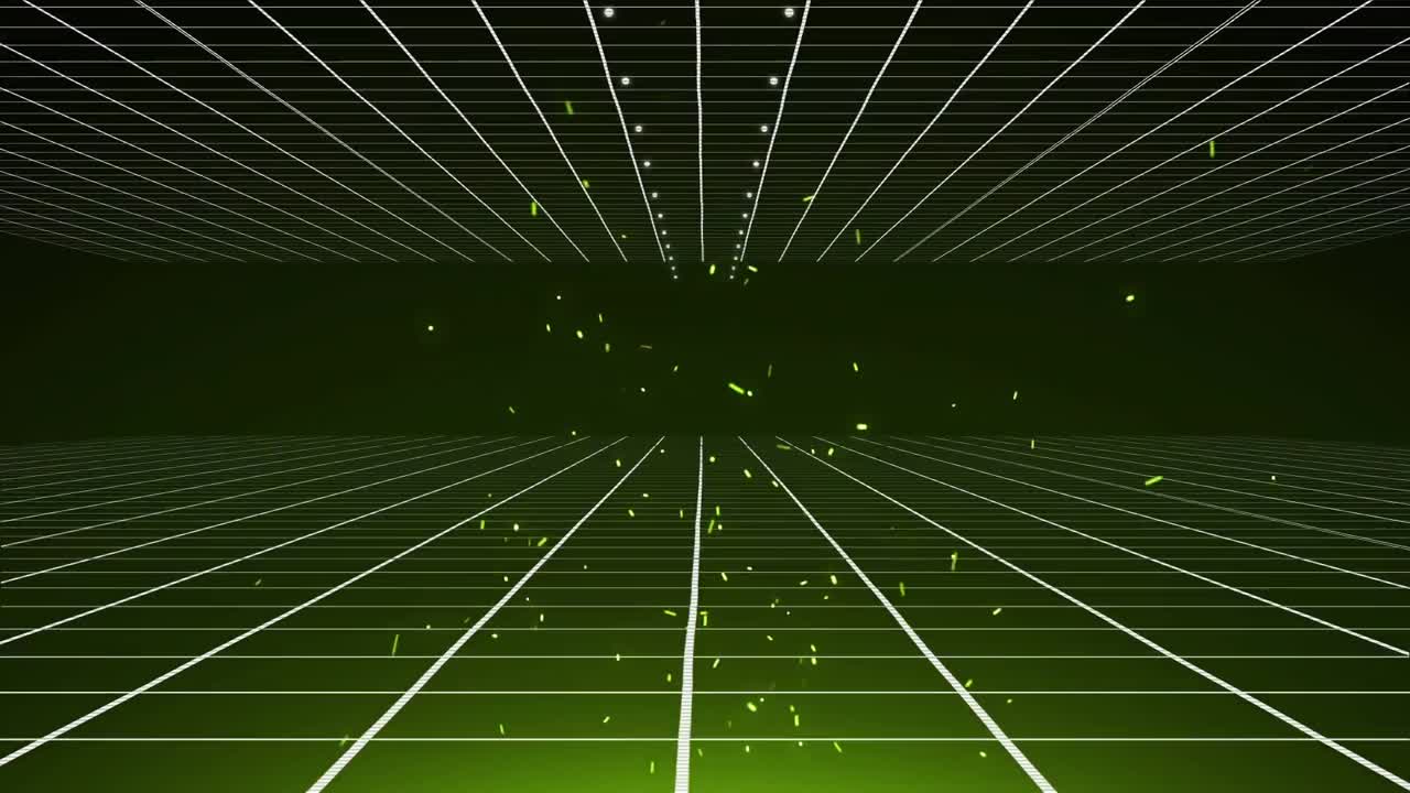 검은색 배경에 탐욕을 넘어가는 콘페티의 애니메이션