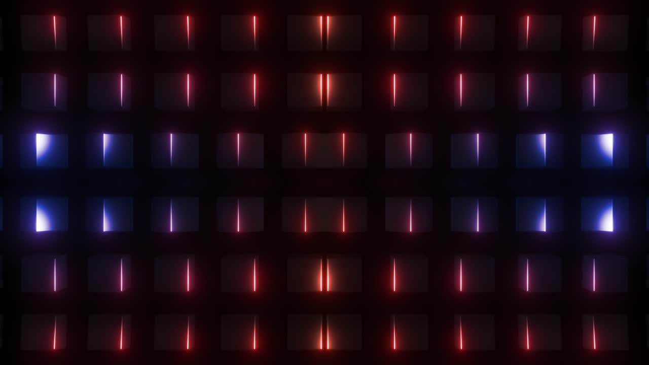 Sfondo con motivo a cubi al neon