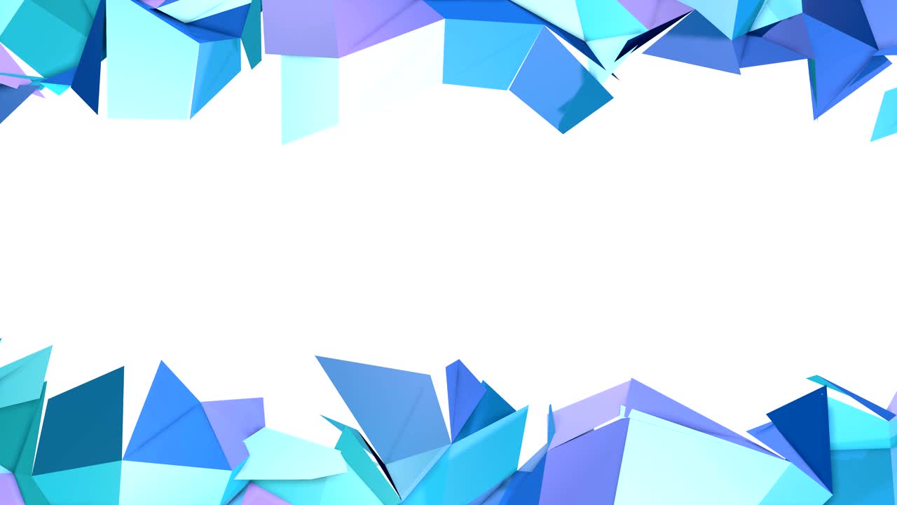 abstracto simple azul violeta baja poli 3d superficie dividida como fondo futurista. fondo de movimiento poli bajo geométrico suave con polígonos violeta azul puro. fondo de bucle sin costuras 4k fullhd