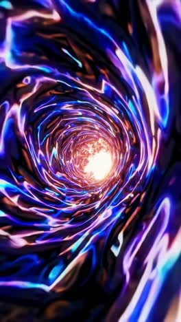 abstract colorful glowing vortex tunnel