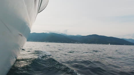 sailing yacht on the coast