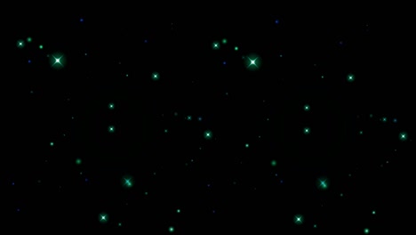 la animación la luz azul brilla sobre un fondo negro.