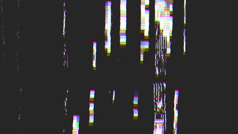 glitch and noise television defects with artifacts