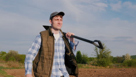 farmer working in a field