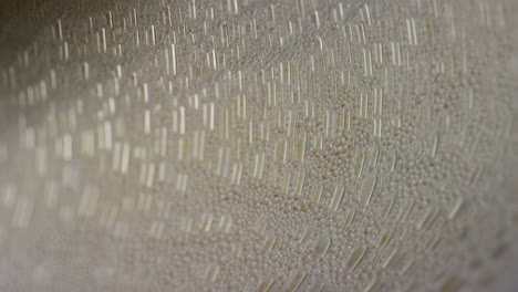 close-up of textured surface with bumps and ridges