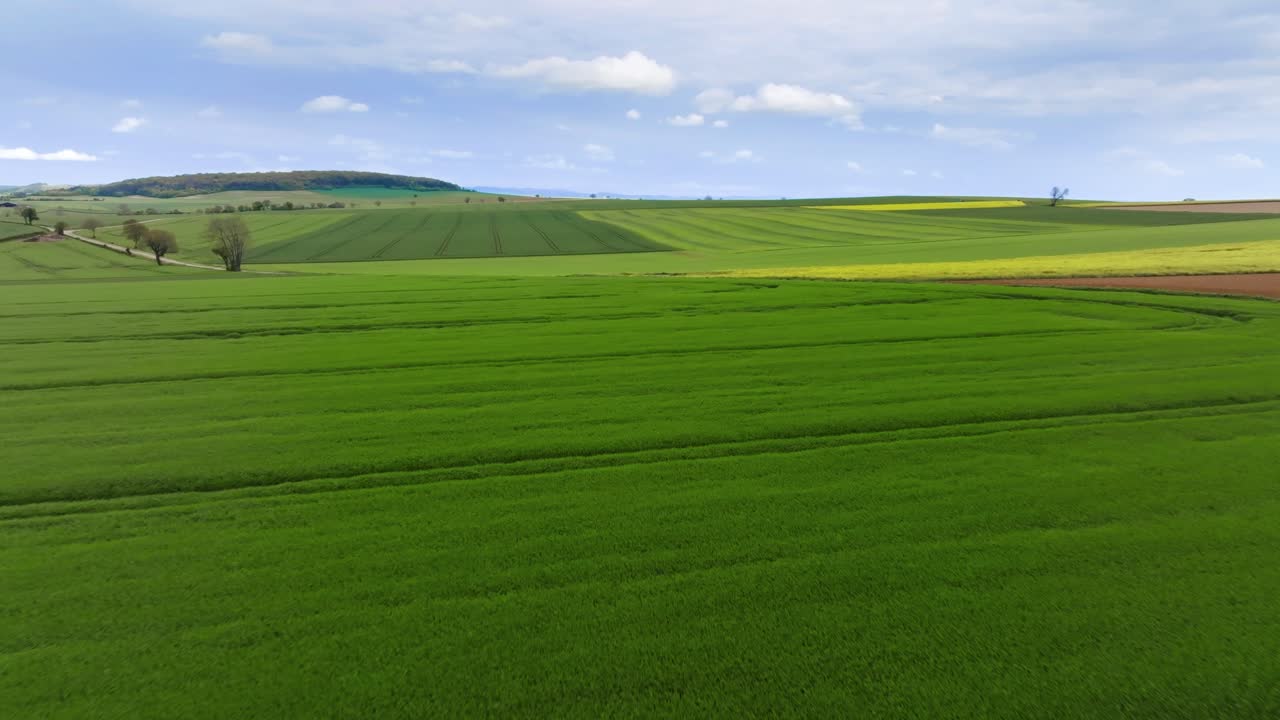 평야에서 재배 된, 프랑스의 웅장한 풍경