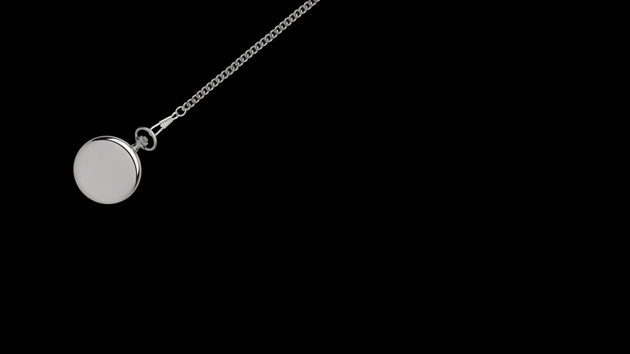 포켓 시계의 들럼, 루핑, 투명한 배경, 알파 채널 4k 스 비디오