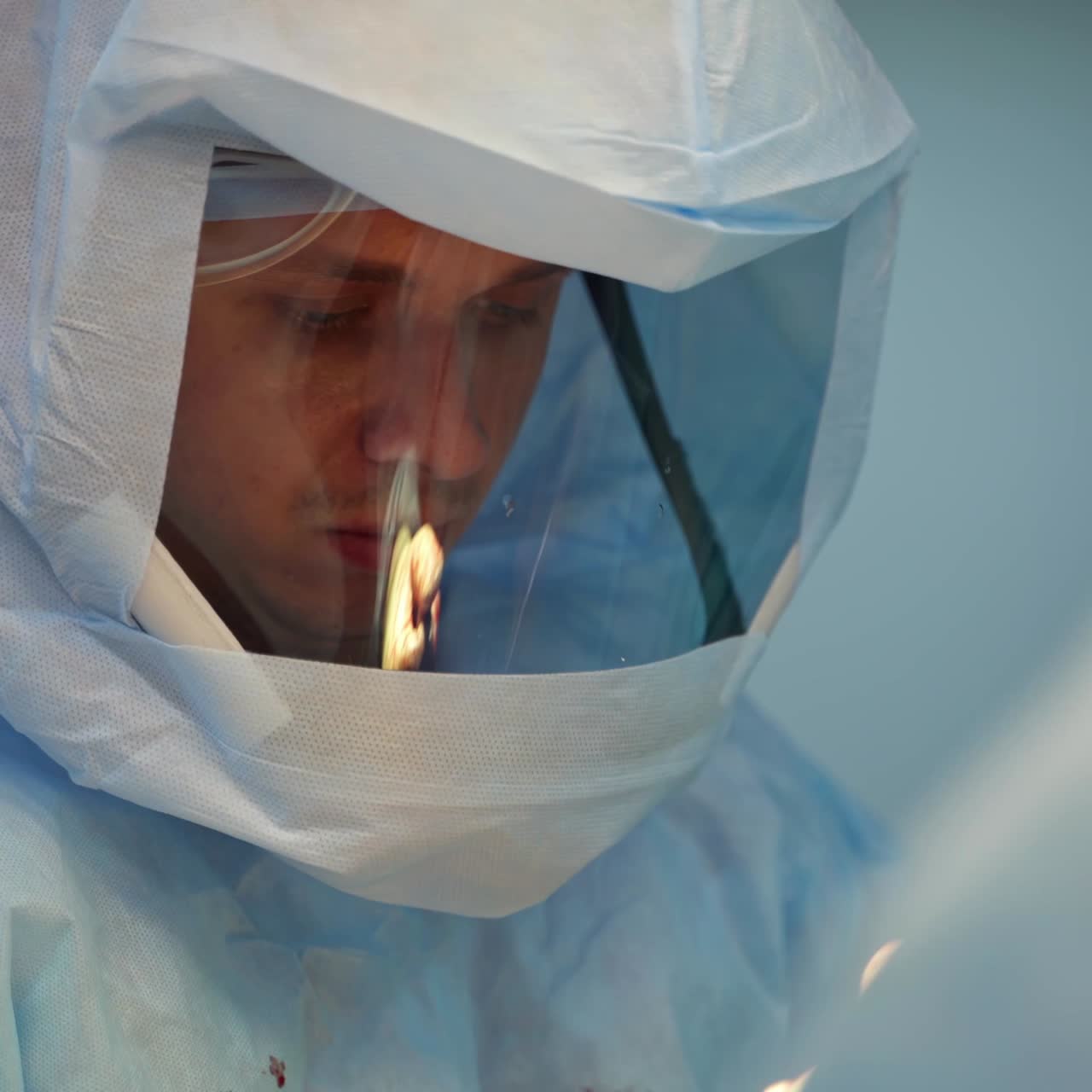 Surgeon during operation