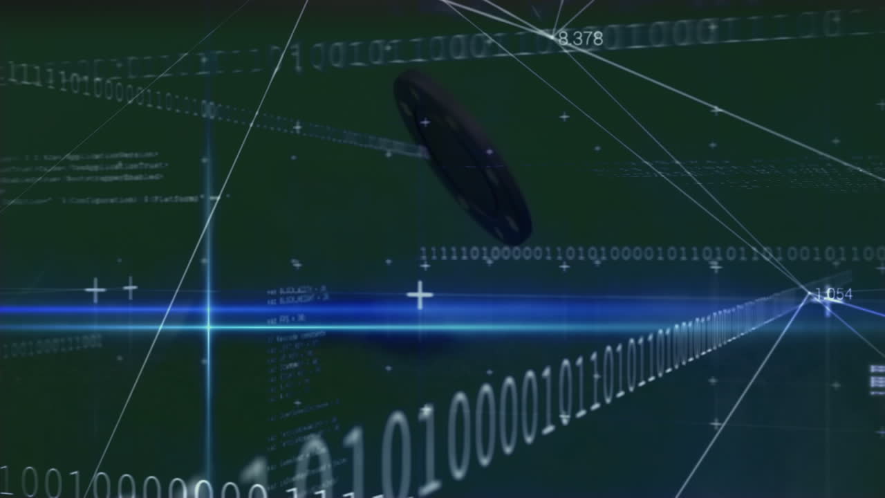 카지노 에 대한 데이터 처리 및 이진 코딩의 애니메이션