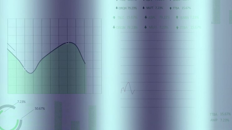 Анимация обработки статистики и финансовых данных по сети