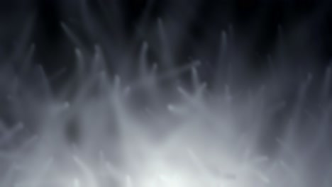 nube de partículas gris con senderos. animación de fondo abstracto