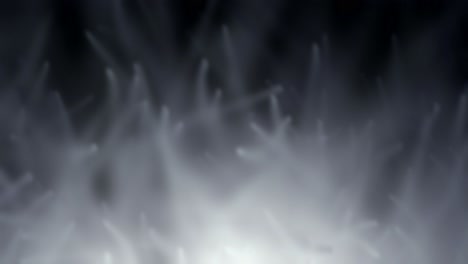 grey particle cloud with trails. abstract background animation