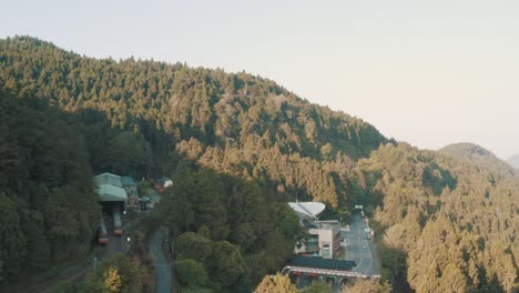 Aerial-view-of-Alishan,-Chiayi,-Taiwan