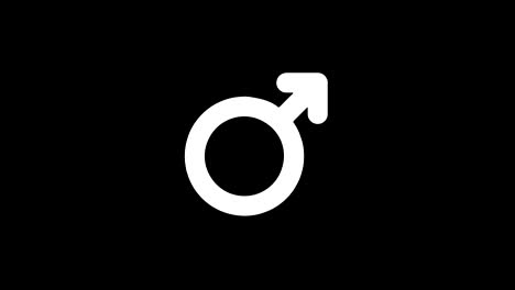 female sign gender icon vintage twitched bad signal animation.