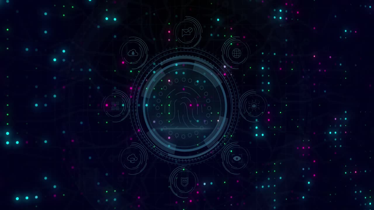 Animation of spots over data processing