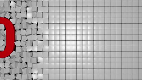 2020 nuevo año gráficos de movimiento imágenes de video, título de texto animación render con cajas rojas color.