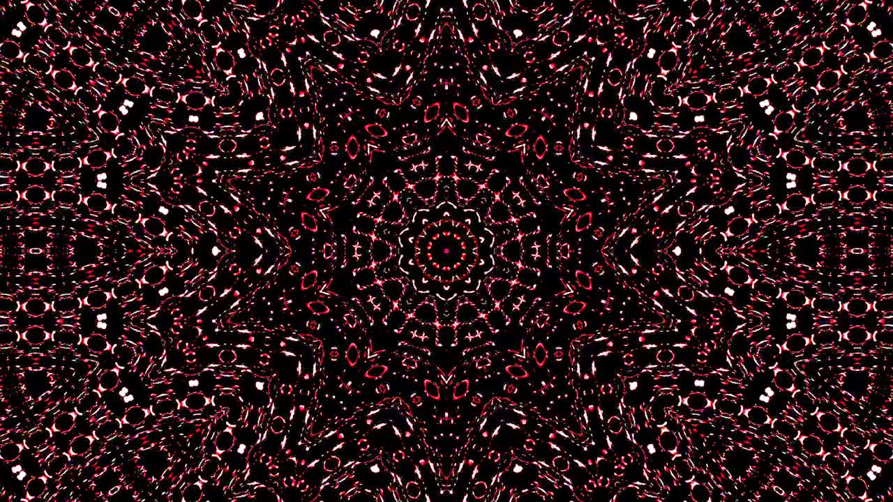 Beautiful abstract kaleidoscope that shines, a radiant light that regulates the subtle movements