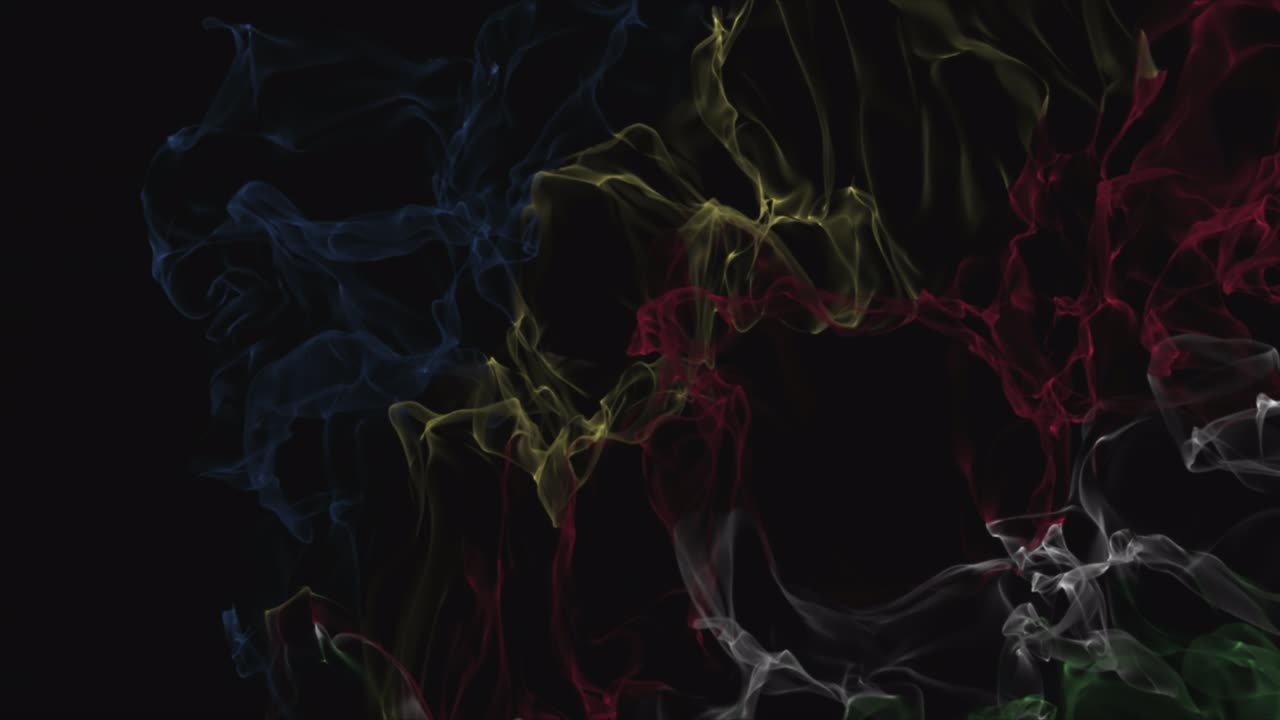 flag Seychelles turns into smoke. State weakening concept, alpha channel.