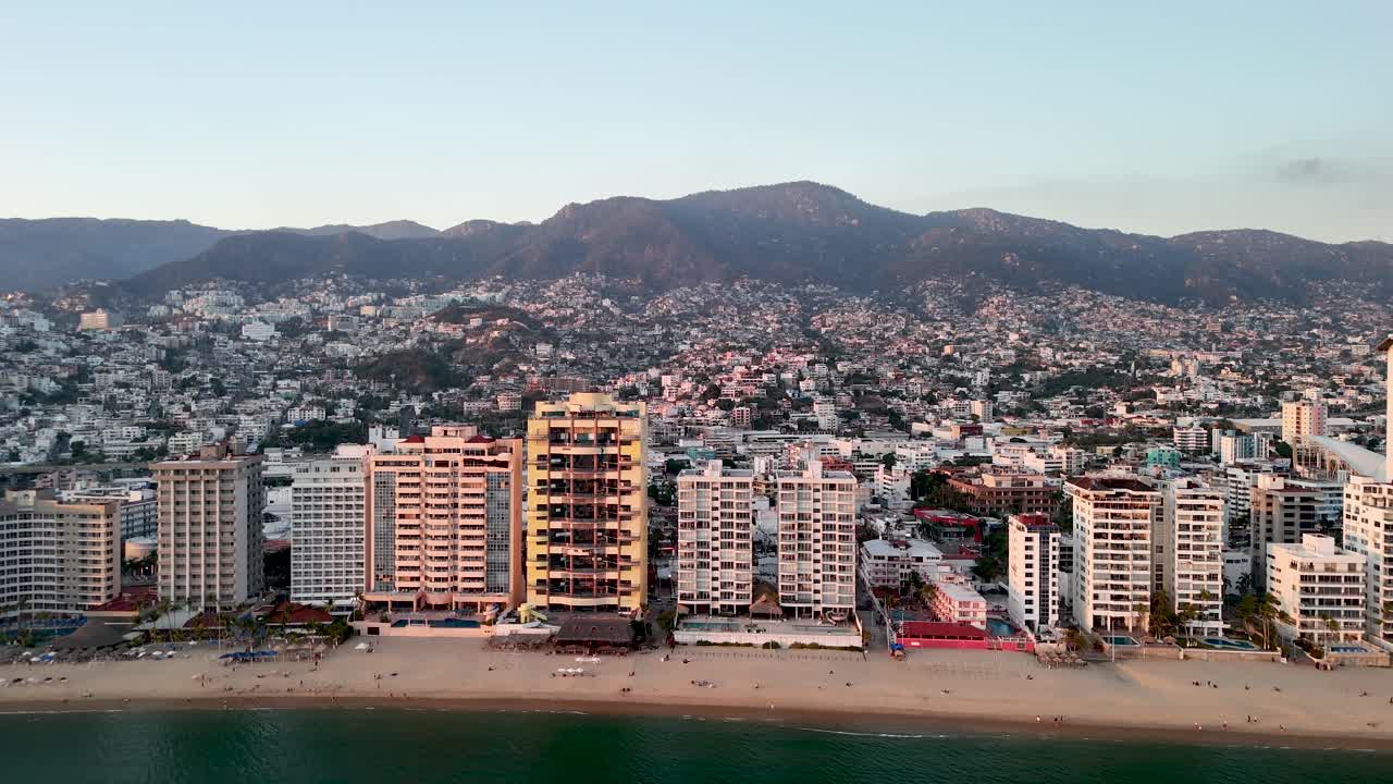 Shot of destruction in acapulco mexico by hurricane