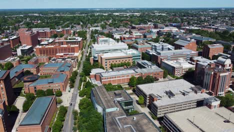 ohio state university flyover of the north campus