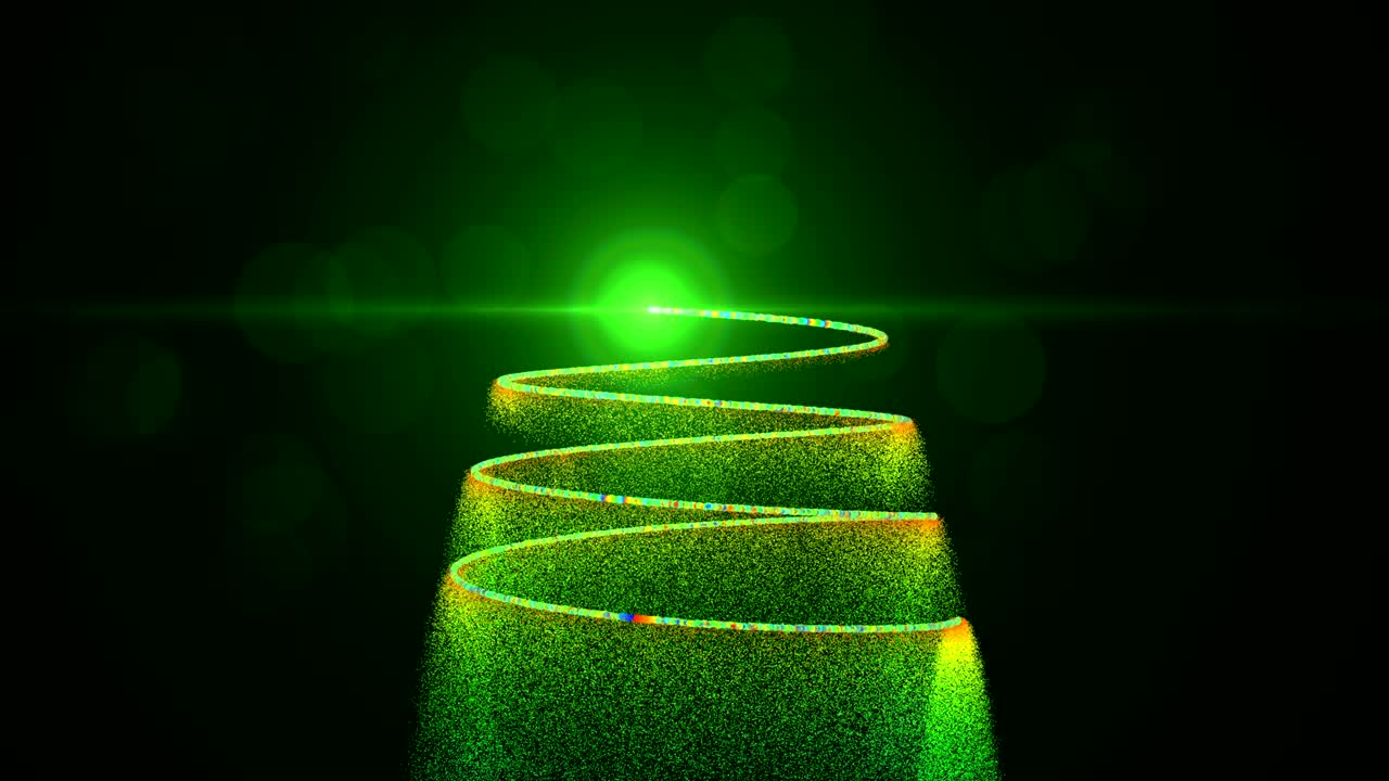 partículas de luz del árbol de navidad