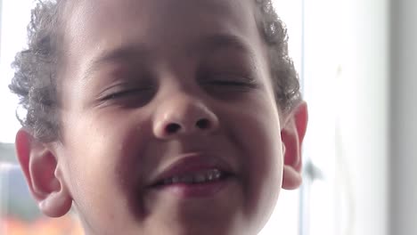 boy-looking-up-to-God-with-white-background-with-people-stock-video-stock-footage