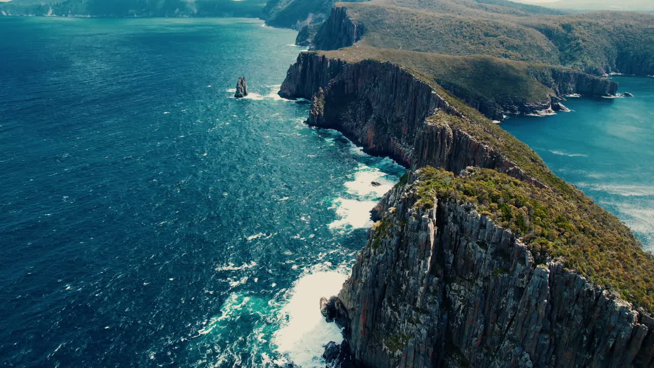 vista de cabo hauy drone de península en tasmania, australia 2