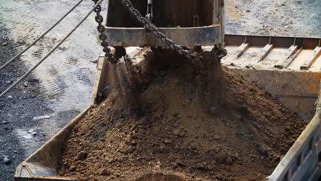 dump truck loading dirt