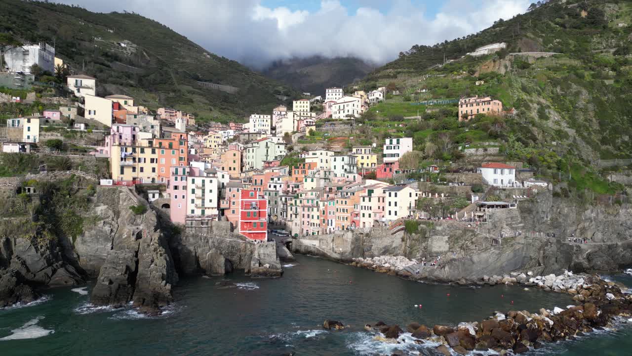 Aerial View of Manarola, Cinque Terre, Italy