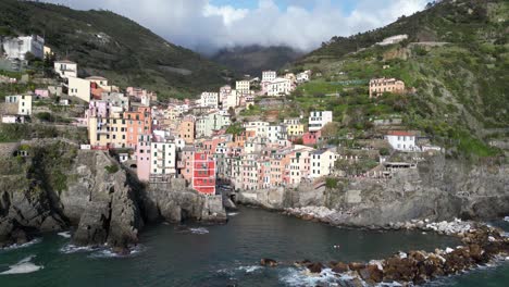 aerial view of manarola, cinque terre, italy