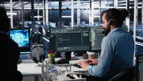 data center admin using ai assistant to provide user technical support