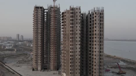 High-rise-buildings-under-construction-near-a-coastline