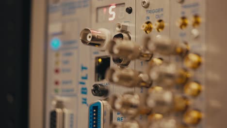 close-up of the quantum control panel - selective focus