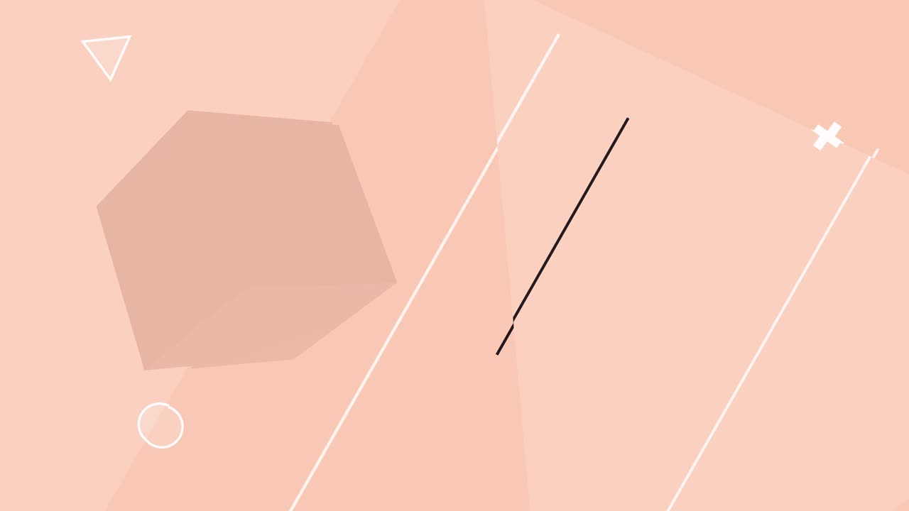 유리 왜곡과 3d 큐브를 가진 간단한 그래픽 배경