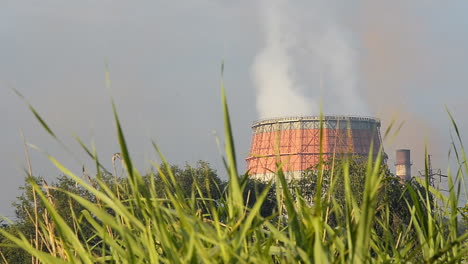 smoking factory chimney