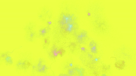 fondo amarillo abstracto con manchas de colores
