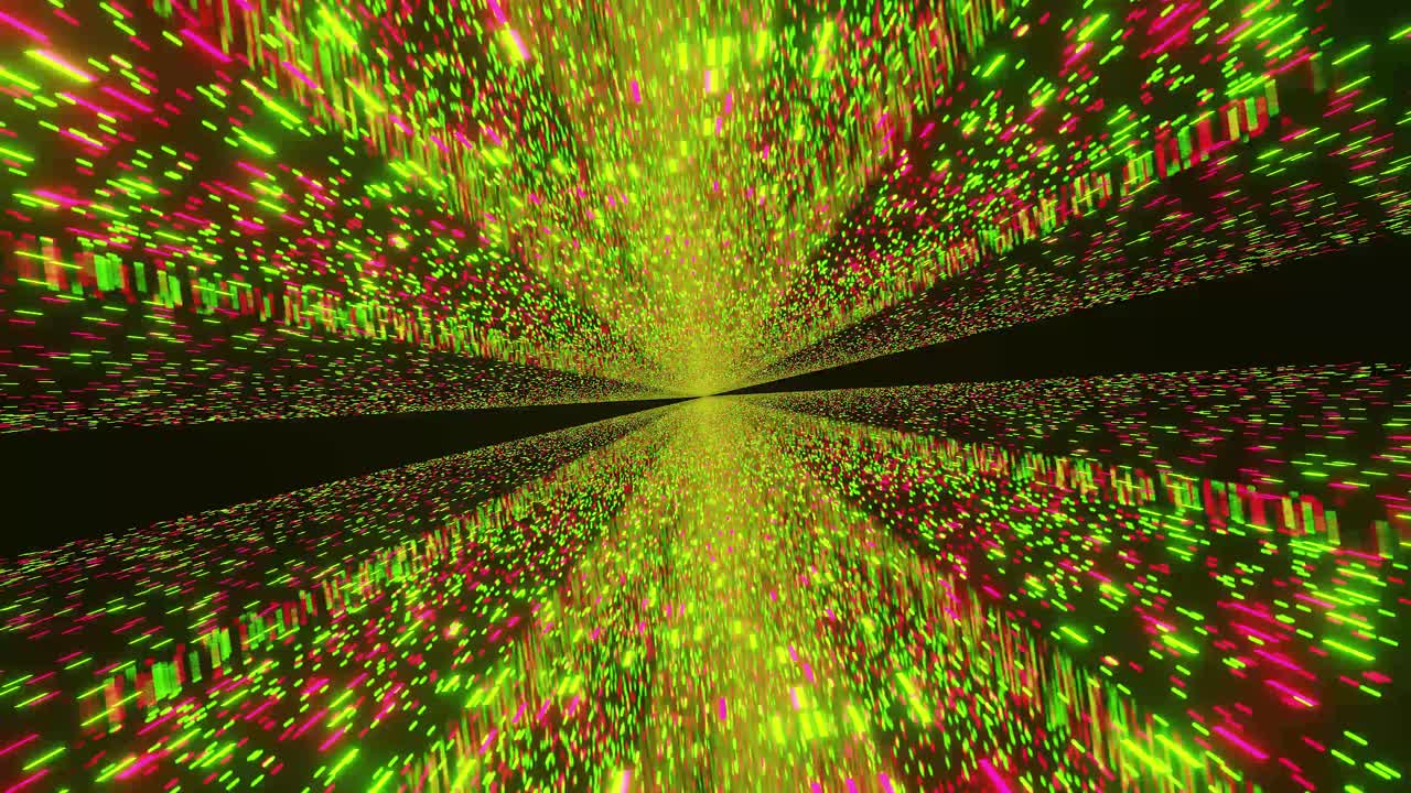 gráficos de movimiento rápido red de ciencia ficción de datos que fluyen rápidamente hacia adelante, concepto