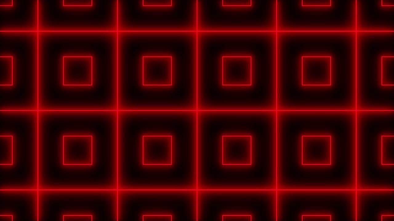 patrón geométrico animación en color de fondo negro