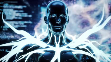 ai humanoid portrait